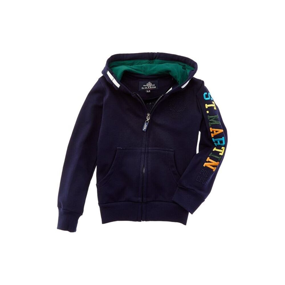Polo Club St. Martin Boys  Felpa Con Zip Jacket, Blue